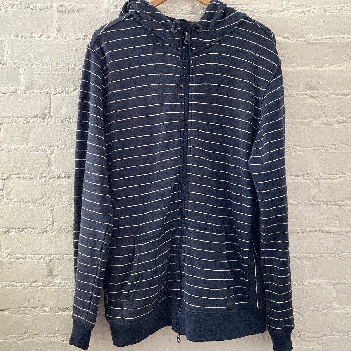 Vintage Nike Cotton Fleece Hoodie Jacket Full Zip Size Large