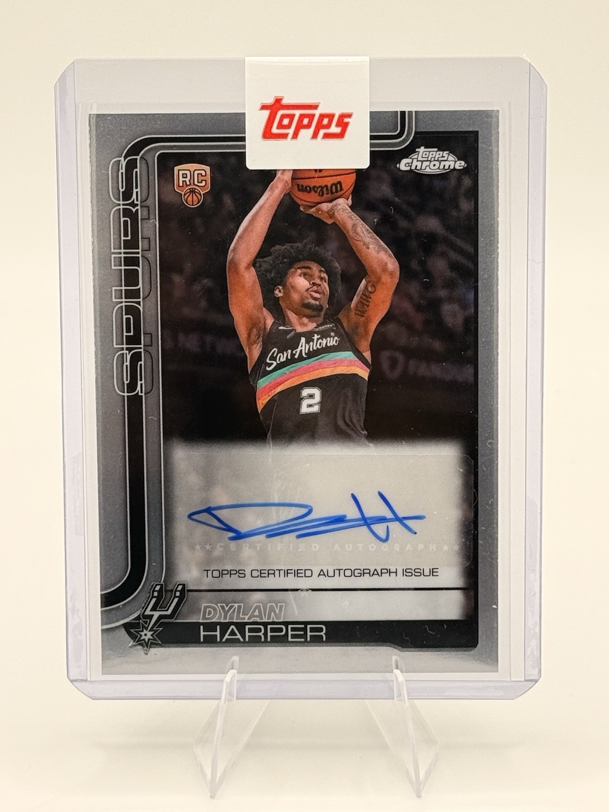 2025-26 Topps Chrome Update - Dylan Harper #TCA-DHA Rookie Auto