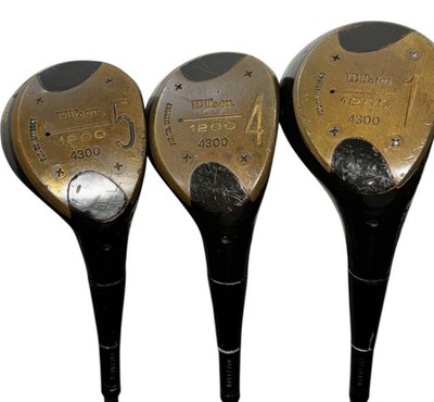 Vintage Wilson 1200 4300 Strata Bloc Aqua-Tite 1-4-5 Wood Set RH Steel
