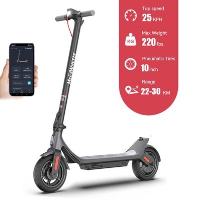 Adult Folding 350W/10.2AH Electric Scooter 30KM Range High Speed E-Scooter + APP