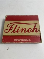 Vintage FLINCH Card Game, Parker Brothers. Copyright 1938. Original Box