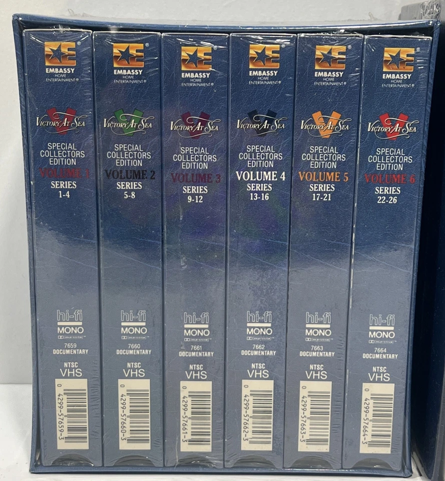 VHS Victory at Sea Vol. 1-6 & Great Battles Of The Pacific Vol. 1-4 New Sealed - Image 2 of 4
