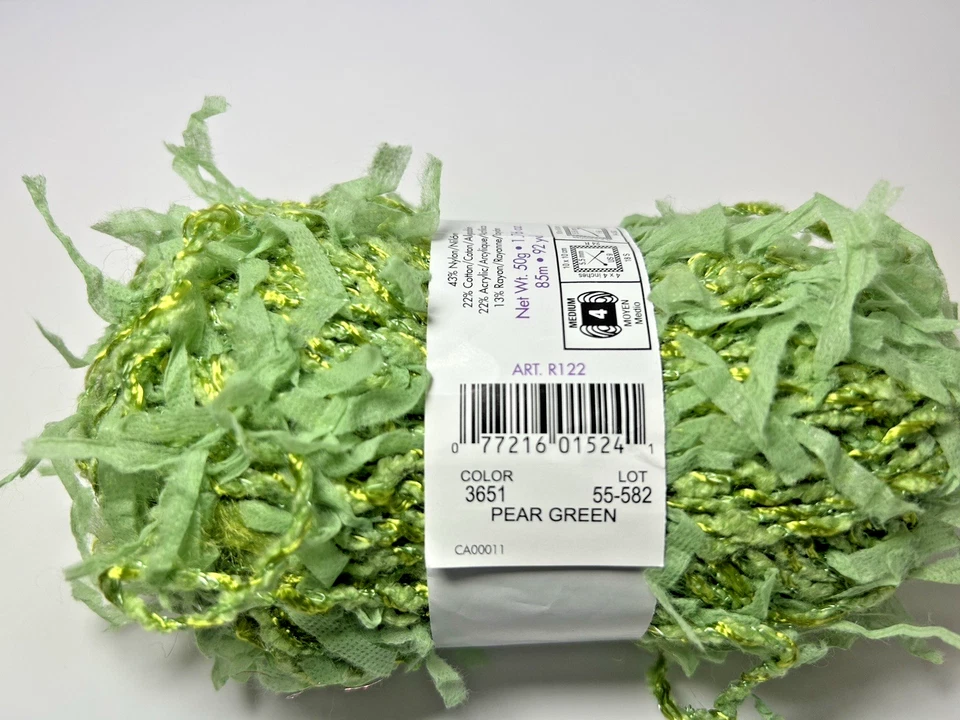 Hilo Modo Dea TUTU Nylon Algodón Acrílico Verde Pera 3651 92 Yardas Crochet Foto 2 de 4