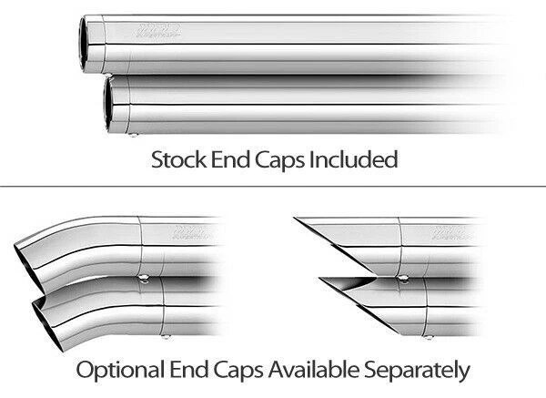 Tapa Turn Down End Kerker de SUPERTRAPP * Cromado * Harley 250-7465 Foto 4 de 4