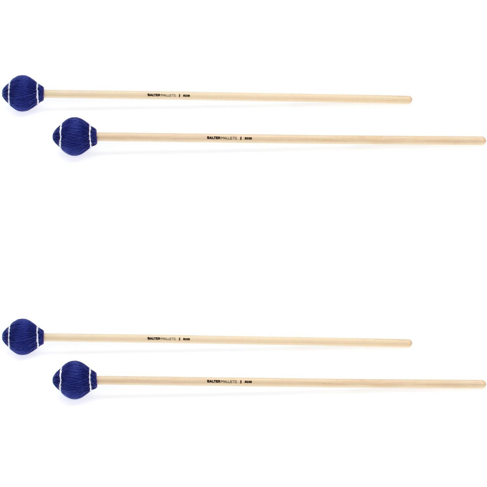 Молоточки для виброфона Balter Pro Vibe Medium - Синий шнур, Береза - 2 пары
