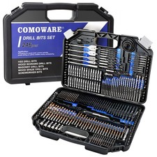 Drill Bit Set, 246 Pcs for Cordless Drill, Drill Driver Bit Set for Wood, Met...