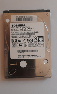 TOSHIBA  1TB ( 1000GB )  5400 RPM  MQ01ABD100   2.5 für Laptop ..TOP..
