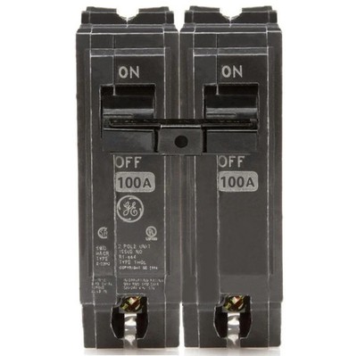 GE ABB THQL21100 100 Amp Circuit Breaker | 100 A, 2 Pole, 120/240 V