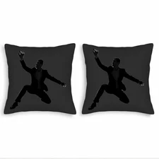 Elegant Throw Pillow Covers Set of 2 - 18x18in Decorative Cushion Cases 