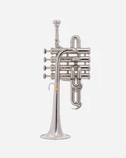 Piccolo Trumpet chrome Pitch 4-Valve chrome  Finish with Case &Mouthpiece sale