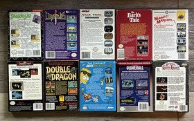 NES Nintendo 18 Cart & Box Lot