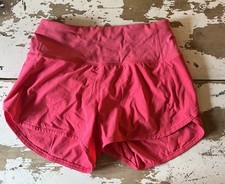 Lululemon Speed Up Shorts Size 4 Sonic Pink