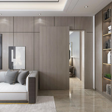 Soft Closing/ Interior Wall Mount Hidden Track Floating Sliding Door Hardware