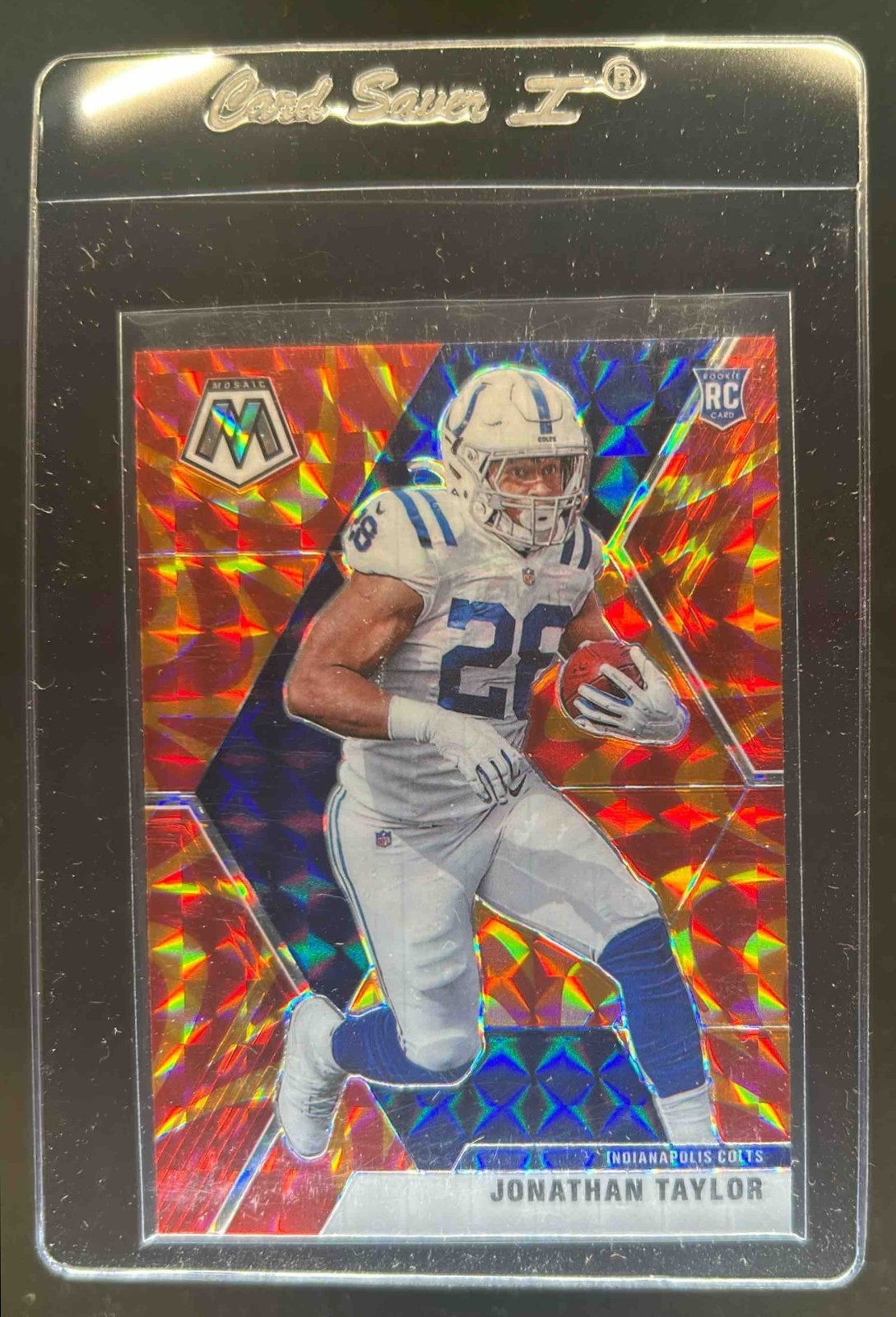 2020 Mosaic Jonathan Taylor RC Prizm Reactive Orange #216 Colts