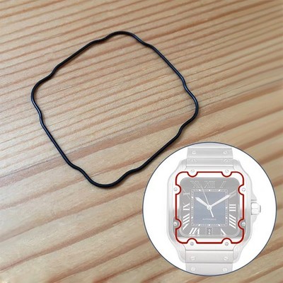 Rubber Waterproof Ring Fit For Santos de Cartier 4072/WSSA0030 Automatic Watch