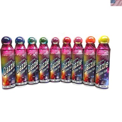 Dazzle Glitter Bingo Dauber/Dabber Ink 12-Pack - Mixed Colors