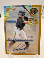 2025 Panini Prospect Edition #21 Gold Pulsar Prizm Cam Cannarella RC /10 Auto