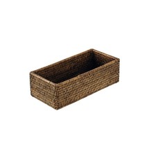 Vassoio Contenitore Radici Midollino Color Honey Brown Sambonet