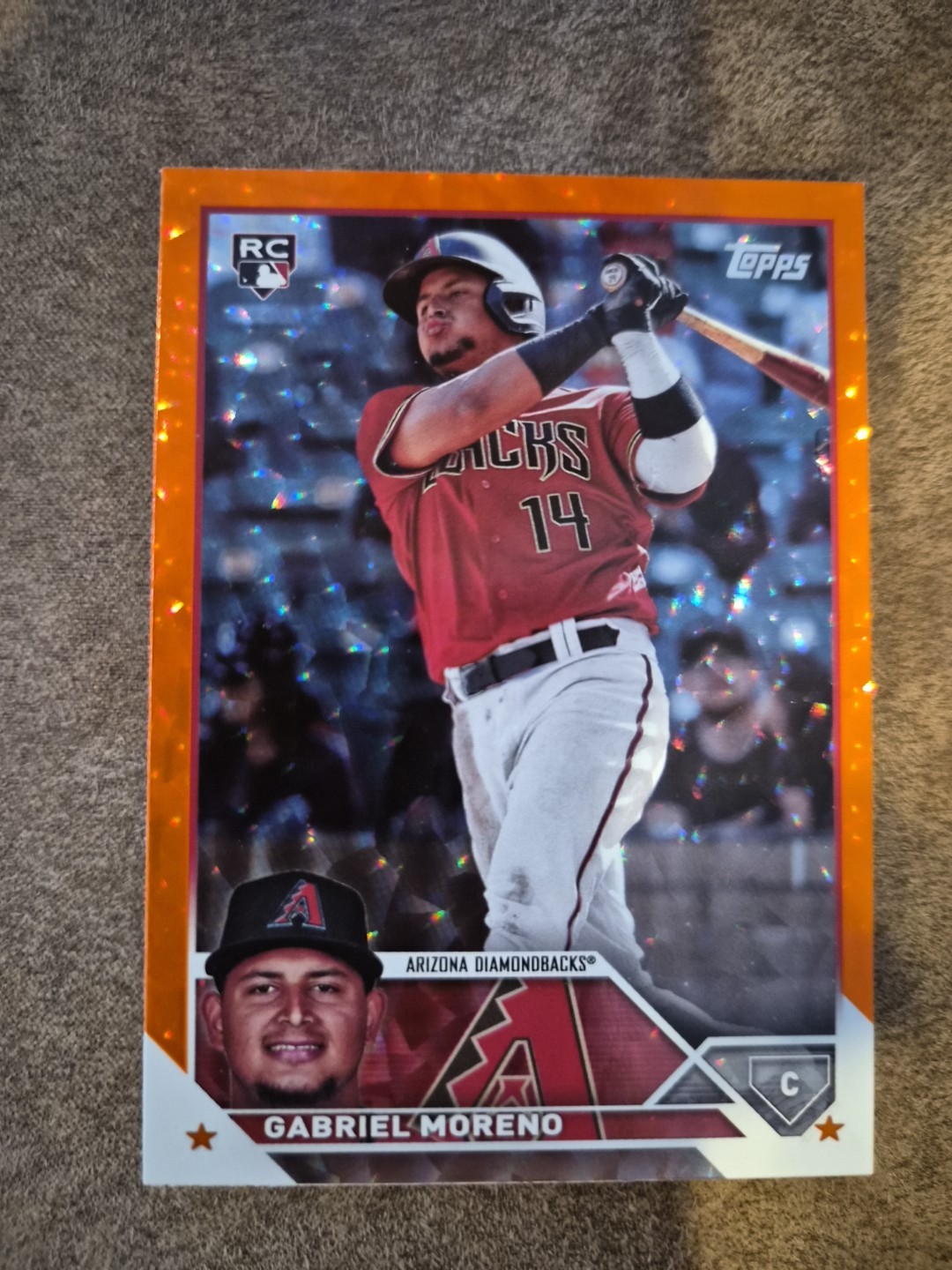 Gabriel Moreno 2023 Topps Update Rookie #US161 Orange Foil 051/299 RC  Arizona 