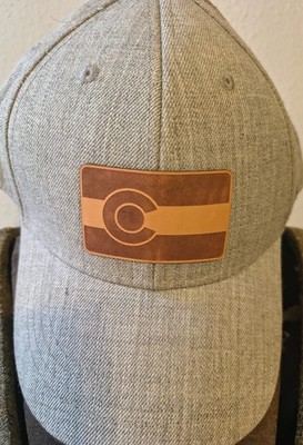 Rad Laser Gray Adjustable Baseball Cap One Size Colorado Flag Patch