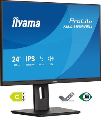 iiyama ProLite XB2495WSU-B1 - 61,2 cm (24.1'') 1920 x 1200 Pixel Schwarz #BL121
