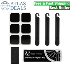 Compact & Versatile Bicycle Puncture Repair Kit - Tyre Patches & Levers Included