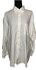 Manhattan Shirtmakers Button Up Long Sleeve Dress Collared Shirt 17.5 34/35