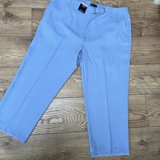 Marks And Spencer Corn Flower Blue Trousers Size 20 Regular Leg Elasticated