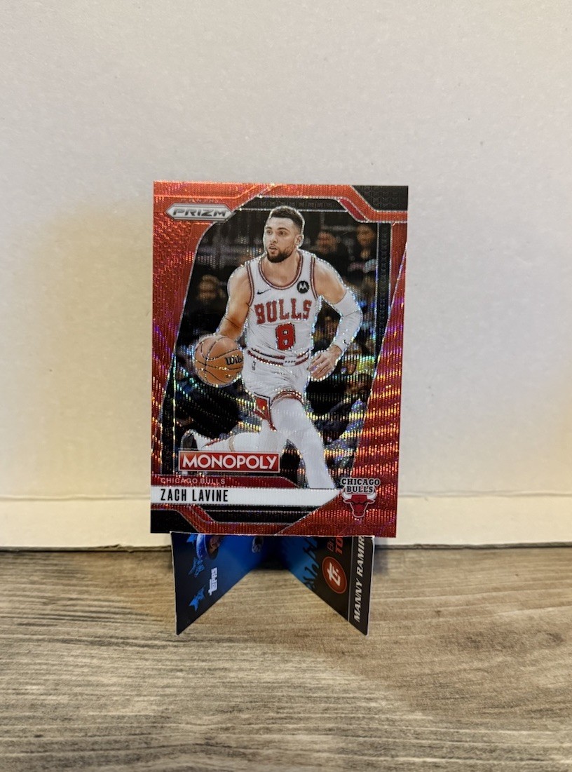 2024-25 Monopoly Prizm Zach LaVine #10 Red Wave