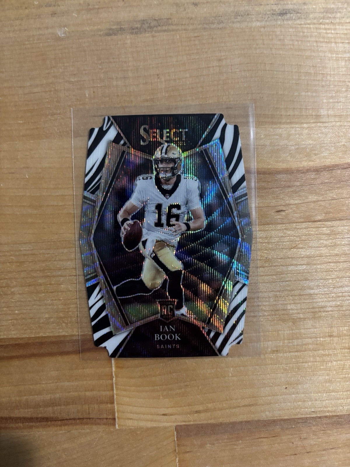 2021 Panini Select #179 Ian Book RC Rookie Zebra Prizm Die Cut