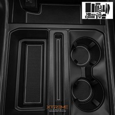 Gray Non Slip Cup Mat Liners 40 Piece Interior Trim Kit Fits 21-25 Ford F150 Gray Non Slip Cup Mat Liners 40 Piece Interior Trim Kit Fits 21-25 Ford F150
