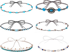 6 Pcs Cowboy Hat Band Ethnic Western Hat Bands Cowboy Hat Belt for Women Cowgirl