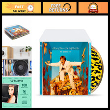 CD Storage Sleeves with Secure Flap, 120-Micron Polypropylene, Scratch-Resistant