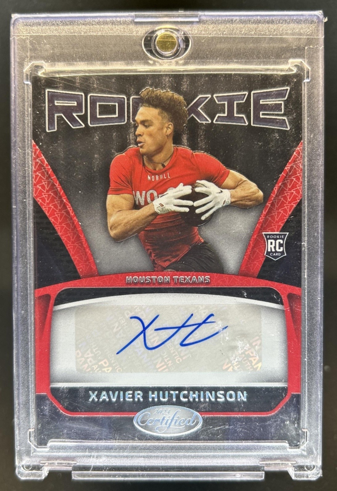 Xavier Hutchinson Panini Certified Rookie Signatures #RS10 Red Etch