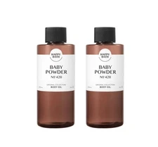 2 x HAPPY BATH Original Collection Body Oil( No.420 Baby Powder)250ml from Korea