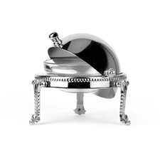 MARKY'S Silver Plated Dome Shape Caviar Server - 1-4 Servings