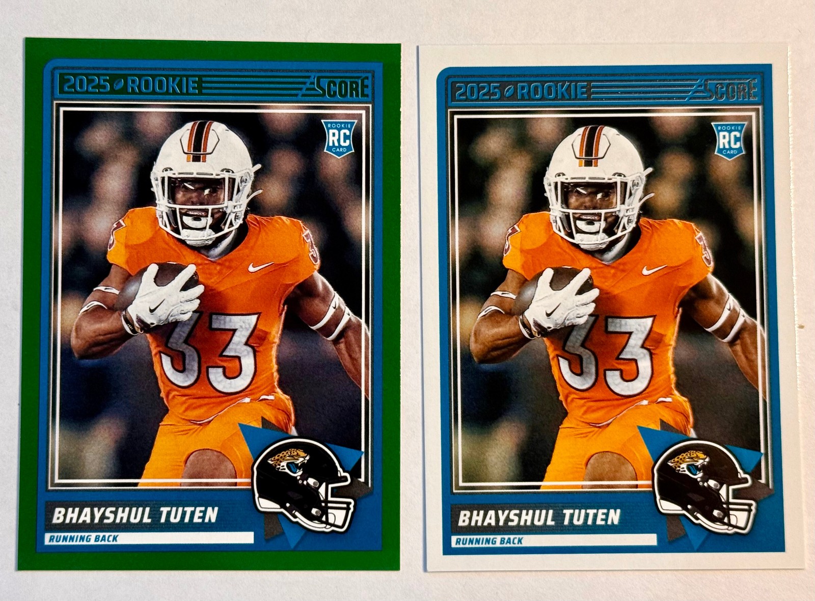 2025 Score - Rookies Bhayshul Tuten #80 (RC) & Green Parallel
