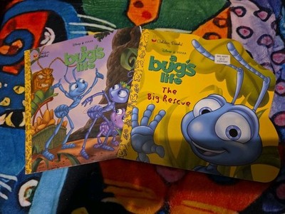 Lot Of 2 Golden A Bugs Life Books Disney Pixar