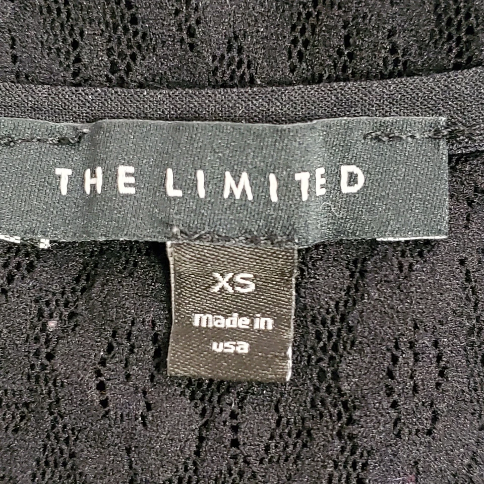 The Limited Womens Y2K Fairy Grunge Lace Top Size XS Black Witchy Whimsical - Image 4 of 4