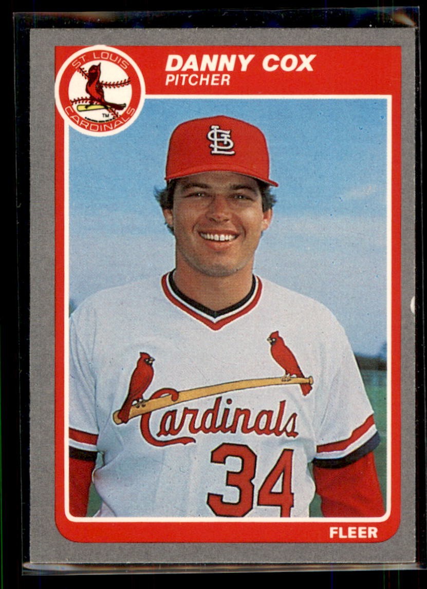 1985 Fleer Danny Cox #222 St. Louis Cardinals
