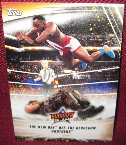 2019 TOPPS WWE SUMMERSLAM #94 THE NEW DAY - Picture 1 of 2