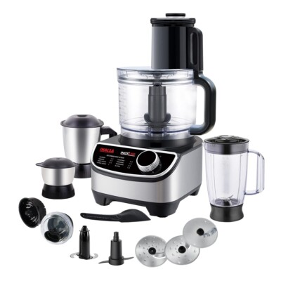New INALSA INOX food processor, 11 Accessories, 1200-Watt
