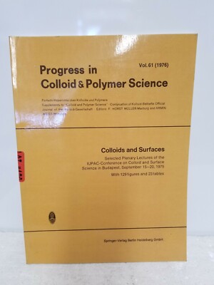 PROGRESS IN COLLOID & POLYMER SCIENCE - VOL 61 - 1976