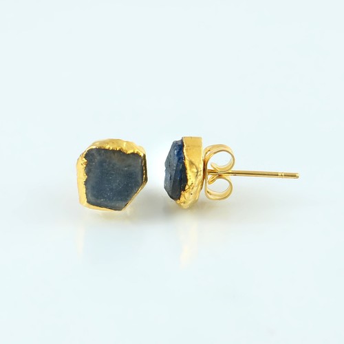 Natural Gemstone Rough Crystal Stud Earrings Fashion Women Jewelry Gift for her - Picture 56 of 61