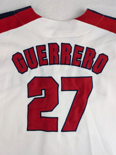 Vtg True Fan Vladimir Guerrero Anaheim Angels Jersey Mens Large Embroidered