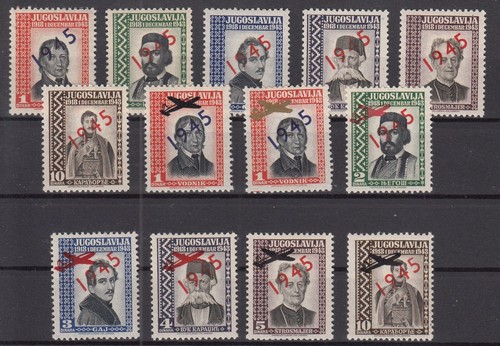 IP16274/ YUGOSLAVIA – 1945 GOVERNMENT IN EXILE MINT MH SELECTION - Photo 1 sur 2