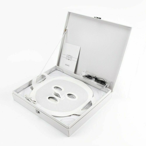 Dispositivo antienvejecimiento máscara facial de silicona terapia de rejuvenecimiento de fotones a color 3 LED - Imagen 10 de 10