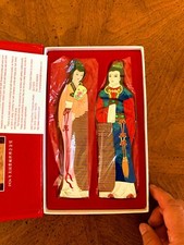 B418-419 Handmade Natural Wooden Hair Comb Decoration Comb Fine Tooth Comb