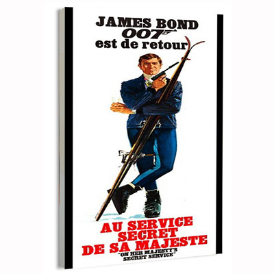 1969 James Bond On Her Majesty's Secret Service Movie Poster or Canvas Home