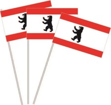 Papierfahnen Papierfähnchen Berlin Flagge Fahne